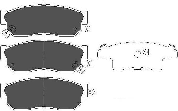 Kavo Parts KBP-6526 - Bremžu uzliku kompl., Disku bremzes www.autospares.lv