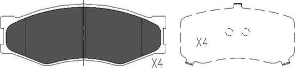 Kavo Parts KBP-6522 - Brake Pad Set, disc brake www.autospares.lv