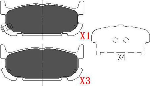 Kavo Parts KBP-6571 - Bremžu uzliku kompl., Disku bremzes www.autospares.lv