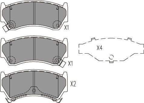 Kavo Parts KBP-6605 - Brake Pad Set, disc brake www.autospares.lv