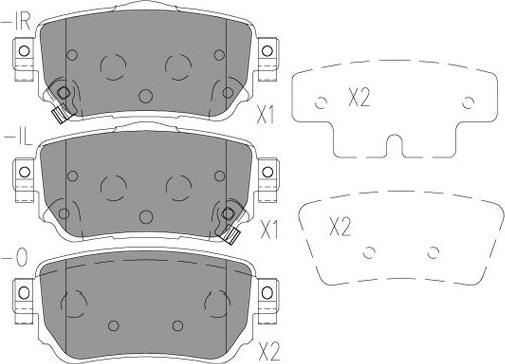 Kavo Parts KBP-6615 - Bremžu uzliku kompl., Disku bremzes www.autospares.lv