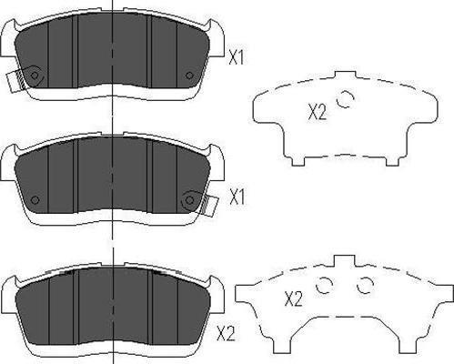 Kavo Parts KBP-1515 - Bremžu uzliku kompl., Disku bremzes autospares.lv