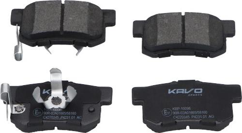 Kavo Parts KBP-10096 - Bremžu uzliku kompl., Disku bremzes www.autospares.lv