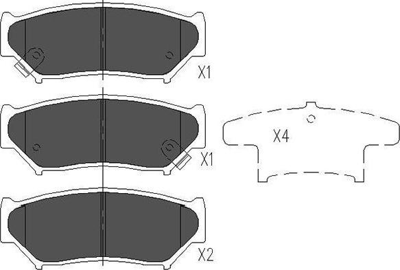 Kavo Parts KBP-8505 - Тормозные колодки, дисковые, комплект www.autospares.lv