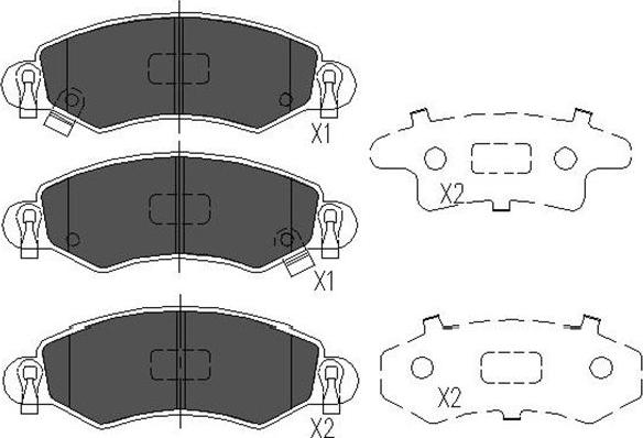 Kavo Parts KBP-8508 - Brake Pad Set, disc brake www.autospares.lv