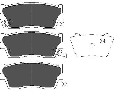 Kavo Parts KBP-8503 - Bremžu uzliku kompl., Disku bremzes autospares.lv