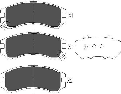 Kavo Parts KBP-8513 - Bremžu uzliku kompl., Disku bremzes www.autospares.lv