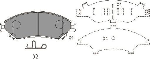 Kavo Parts KBP-8533 - Brake Pad Set, disc brake www.autospares.lv