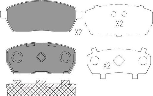 Kavo Parts KBP-8529 - Bremžu uzliku kompl., Disku bremzes www.autospares.lv