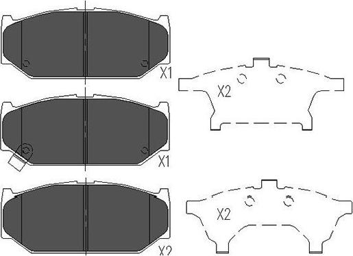 Kavo Parts KBP-8525 - Bremžu uzliku kompl., Disku bremzes autospares.lv