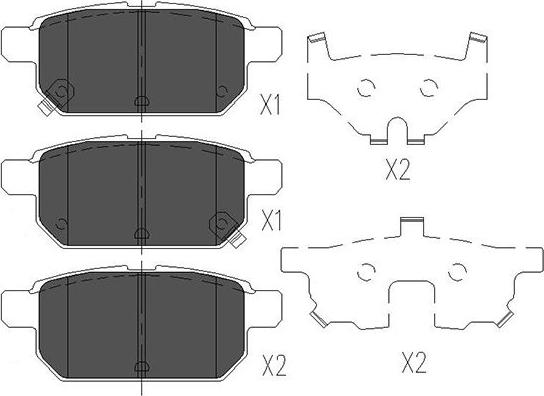 Kavo Parts KBP-8526 - Bremžu uzliku kompl., Disku bremzes autospares.lv