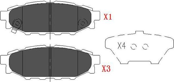 Kavo Parts KBP-8005 - Brake Pad Set, disc brake www.autospares.lv