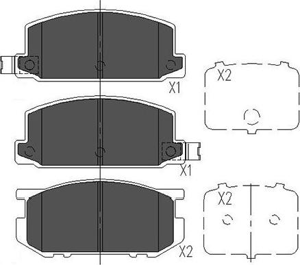 Kavo Parts KBP-8006 - Bremžu uzliku kompl., Disku bremzes autospares.lv