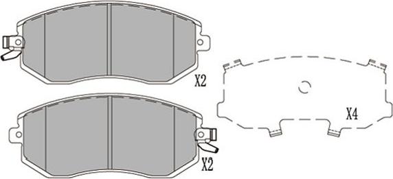 Kavo Parts KBP-8025 - Bremžu uzliku kompl., Disku bremzes autospares.lv