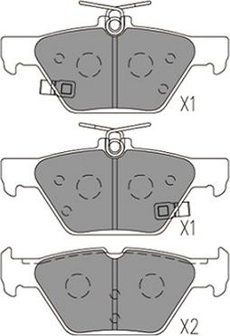 Kavo Parts KBP-8028 - Bremžu uzliku kompl., Disku bremzes www.autospares.lv