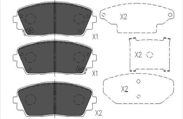 Kavo Parts KBP-3040 - Bremžu uzliku kompl., Disku bremzes autospares.lv