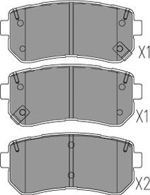 Kavo Parts KBP-3054 - Brake Pad Set, disc brake www.autospares.lv