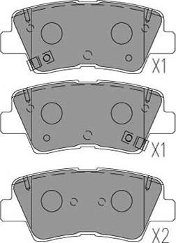 Kavo Parts KBP-3053 - Bremžu uzliku kompl., Disku bremzes www.autospares.lv