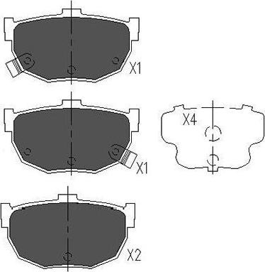 Kavo Parts KBP-3007 - Brake Pad Set, disc brake www.autospares.lv