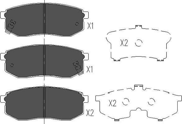 Kavo Parts KBP-3013 - Bremžu uzliku kompl., Disku bremzes autospares.lv