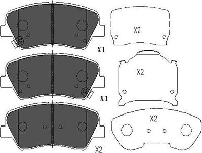 Kavo Parts KBP-3030 - Тормозные колодки, дисковые, комплект www.autospares.lv