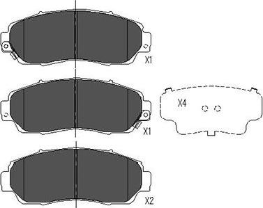 Kavo Parts KBP-2046 - Brake Pad Set, disc brake www.autospares.lv