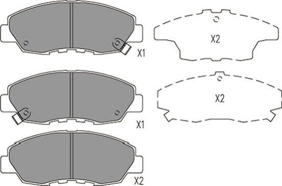 Kavo Parts KBP-2053 - Brake Pad Set, disc brake www.autospares.lv