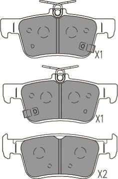 Kavo Parts KBP-2068 - Bremžu uzliku kompl., Disku bremzes www.autospares.lv