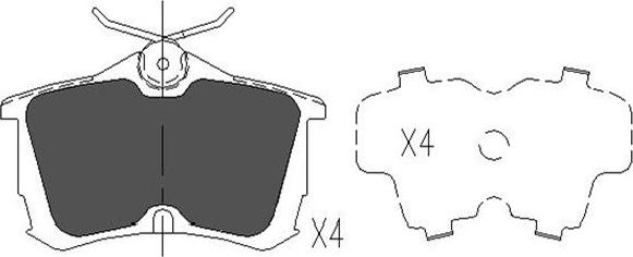 Kavo Parts KBP-2011 - Brake Pad Set, disc brake www.autospares.lv