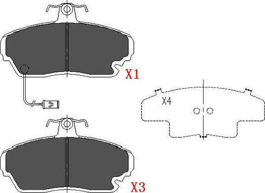 Kavo Parts KBP-2021 - Brake Pad Set, disc brake www.autospares.lv