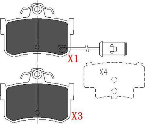 Kavo Parts KBP-2028 - Brake Pad Set, disc brake www.autospares.lv