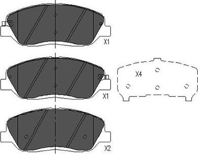 Kavo Parts KBP-7506 - Bremžu uzliku kompl., Disku bremzes autospares.lv