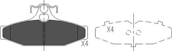 Kavo Parts KBP-7503 - Тормозные колодки, дисковые, комплект www.autospares.lv