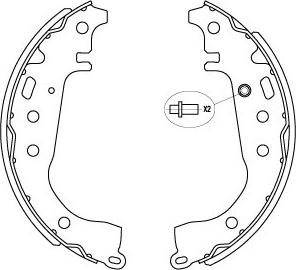 Kavo Parts KBS-9941 - Bremžu loku komplekts autospares.lv