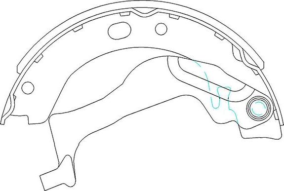 Kavo Parts KBS-9909 - Bremžu loku komplekts www.autospares.lv