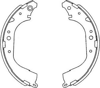 Kavo Parts KBS-9901 - Brake Shoe Set www.autospares.lv