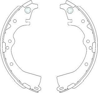 Kavo Parts KBS-9908 - Brake Shoe Set www.autospares.lv