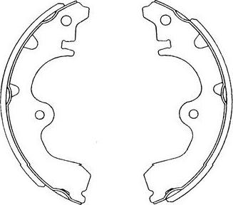 Kavo Parts KBS-9902 - Brake Shoe Set www.autospares.lv