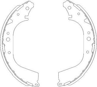 Kavo Parts KBS-9907 - Bremžu loku komplekts www.autospares.lv