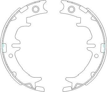 Kavo Parts KBS-9910 - Bremžu loku komplekts www.autospares.lv