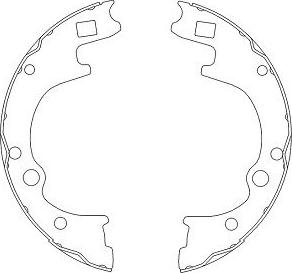 Kavo Parts KBS-4401 - Bremžu loku komplekts www.autospares.lv