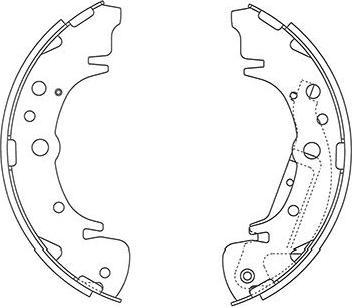 Kavo Parts KBS-4412 - Bremžu loku komplekts www.autospares.lv