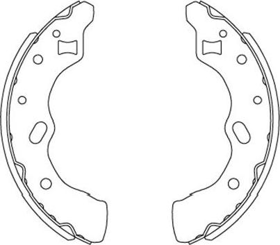 Kavo Parts KBS-5406 - Bremžu loku komplekts www.autospares.lv