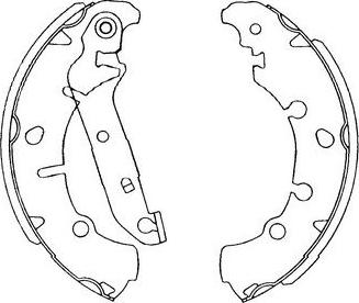 Kavo Parts KBS-5402 - Brake Shoe Set www.autospares.lv