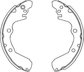 Kavo Parts KBS-6405 - Brake Shoe Set www.autospares.lv