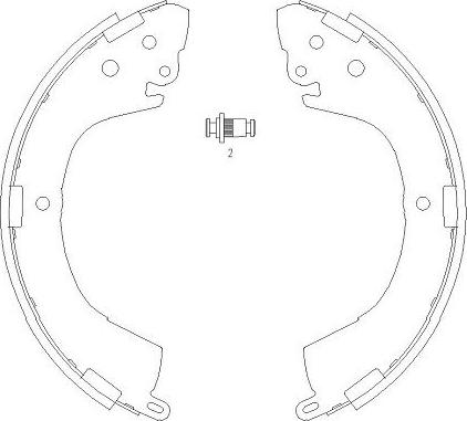 Kavo Parts KBS-6406 - Bremžu loku komplekts www.autospares.lv