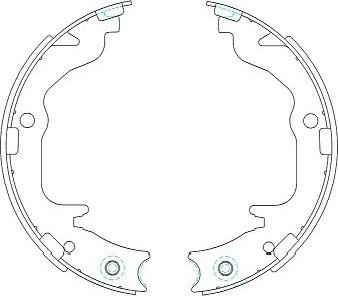 Kavo Parts KBS-6403 - Bremžu loku komplekts www.autospares.lv