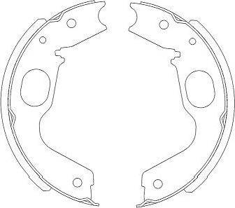 Kavo Parts KBS-6402 - Bremžu loku komplekts www.autospares.lv