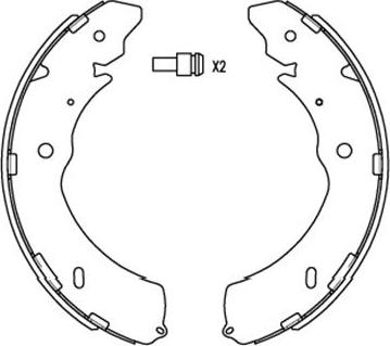 Kavo Parts KBS-6407 - Bremžu loku komplekts www.autospares.lv