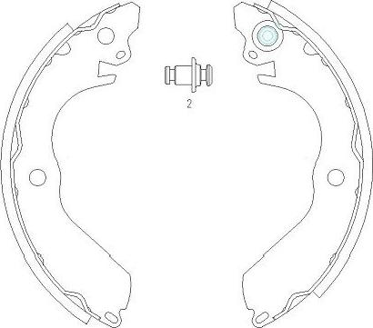 Kavo Parts KBS-6411 - Bremžu loku komplekts www.autospares.lv